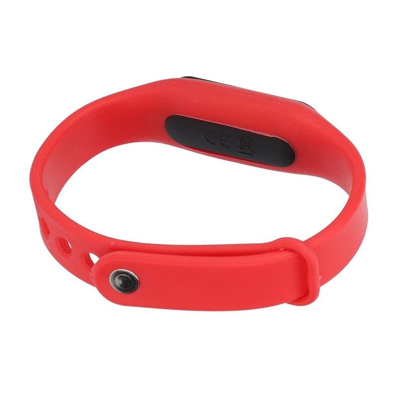 woobles Fashion Digital Watch Minimalist Sports Wrist Watch Rubber Bracelet Watches for Boys Girls Men Womens(Red) - Image 4